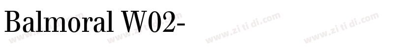 Balmoral W02字体转换